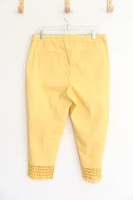 Zac & Rachel Yellow Capri Pants | 12