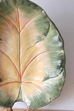 Pamela Glading Certified International Painted Leaf Large Serving Dish