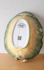 Pamela Glading Certified International Painted Leaf Large Serving Dish