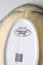 Pamela Glading Certified International Painted Leaf Large Serving Dish