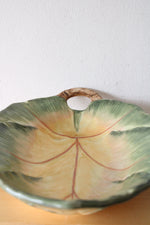 Pamela Glading Certified International Painted Leaf Large Serving Dish