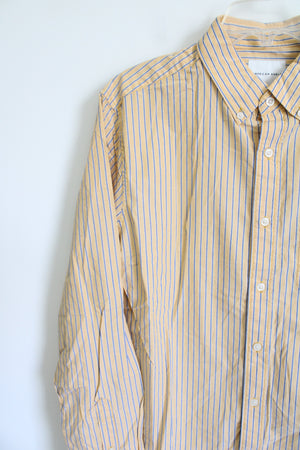 NEW American Eagle Yellow Striped Long Sleeved Button Down Shirt | M