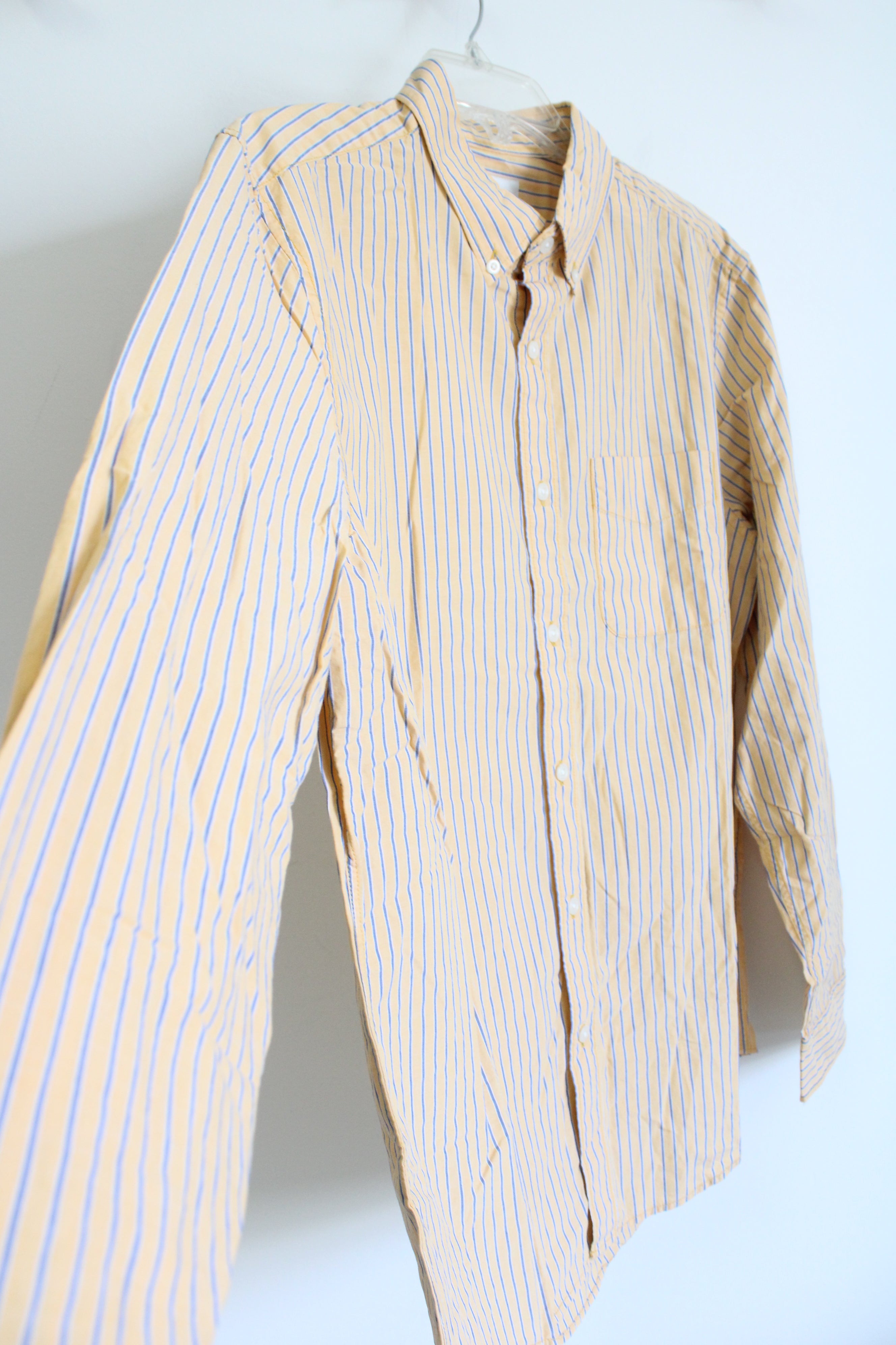 NEW American Eagle Yellow Striped Long Sleeved Button Down Shirt | M