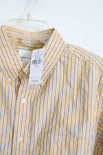 NEW American Eagle Yellow Striped Long Sleeved Button Down Shirt | M