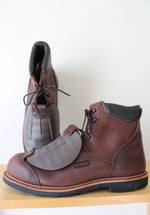 Red Wings Brown Leather Steel Toe Cap Work Boots | Size 14