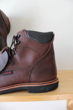 Red Wings Brown Leather Steel Toe Cap Work Boots | Size 14