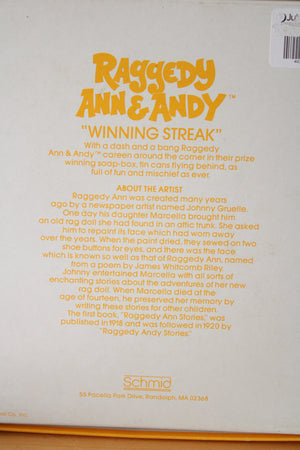 Schmid Raggedy Ann & Andy Winning Streak Wall Decor Plate