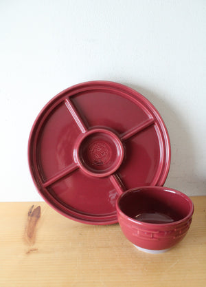 Longaberger Woven Traditions Paprika 8-In-1 Entertainer Set