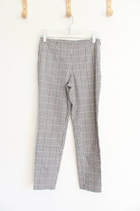 A New Day Stretch Black & Gray Plaid Pants | 4