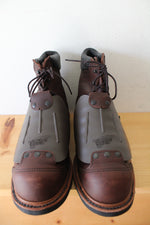 Red Wings Brown Leather Steel Toe Cap Work Boots | Size 14