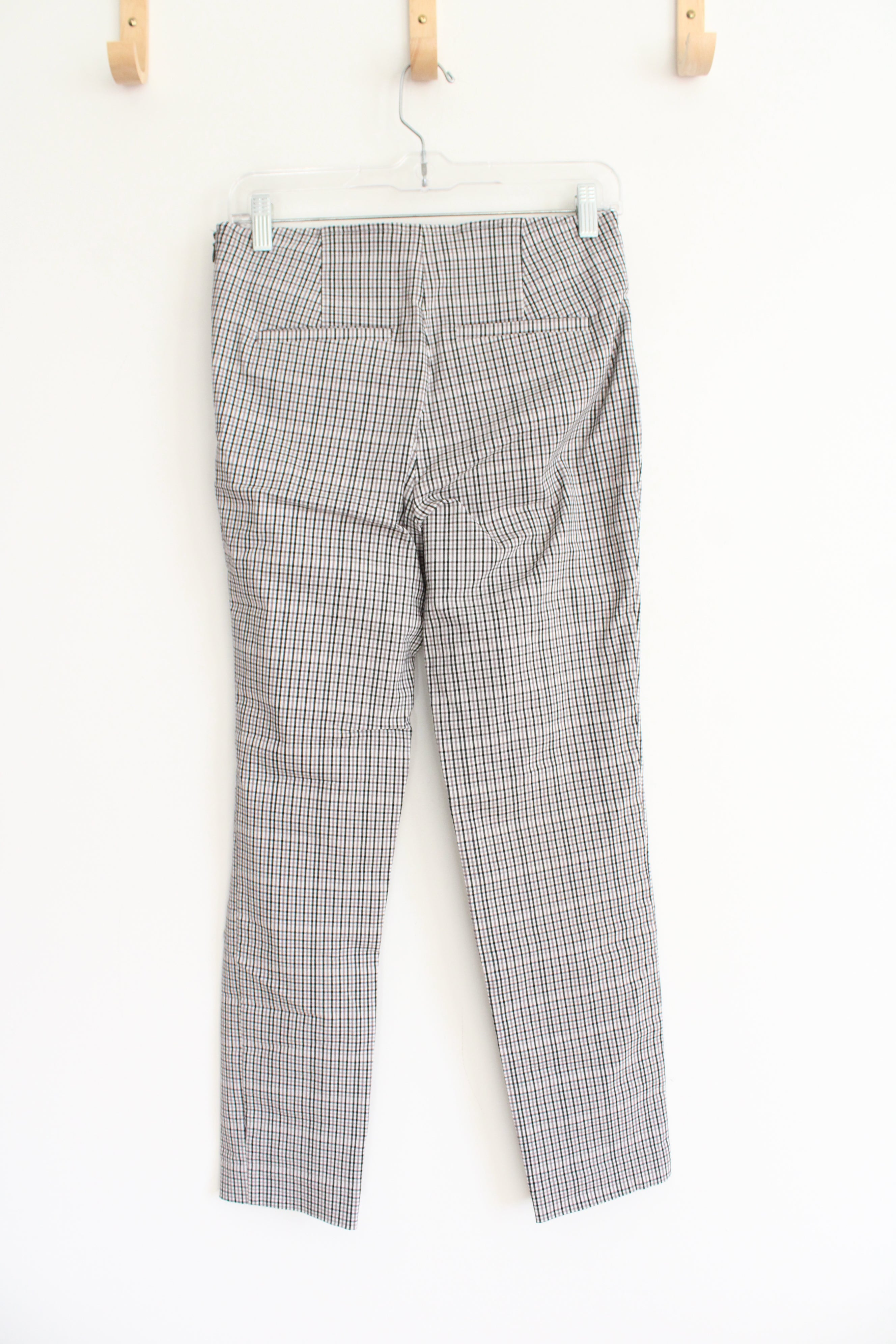 A New Day Stretch Black & Gray Plaid Pants | 4