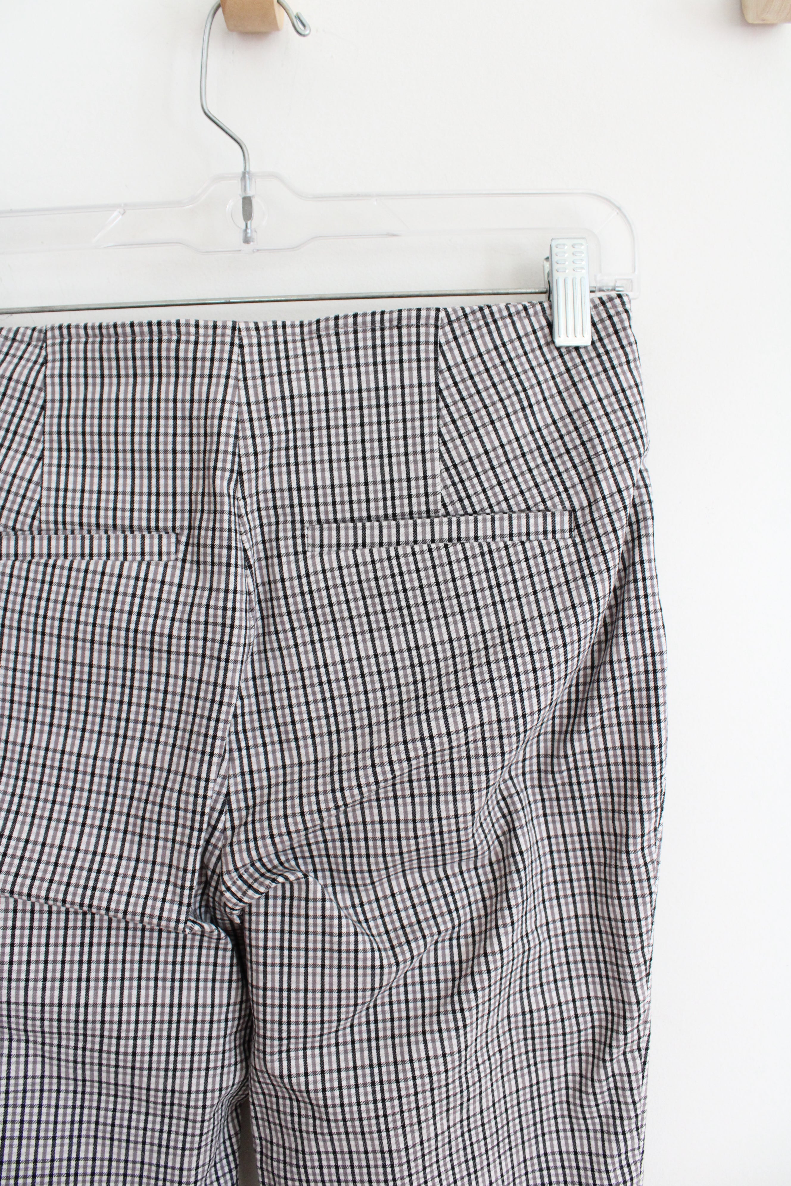 A New Day Stretch Black & Gray Plaid Pants | 4