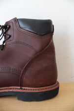 Red Wings Brown Leather Steel Toe Cap Work Boots | Size 14