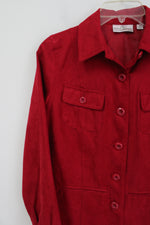 Studio Works Red Sueded Jacket | 4 Petite