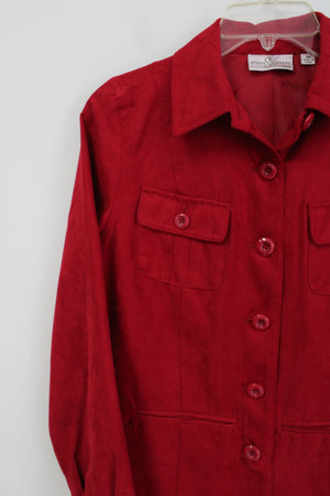 Studio Works Red Sueded Jacket | 4 Petite