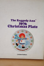 Schmid The Raggedy Ann 1976 Christmas Wall Decor Plate