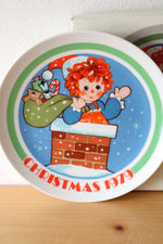 Raggedy Ann Christmas 1979 Wall Decor Plate