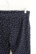 Orvis Navy & White Floral Pants | 6