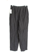 NEW Rafaella Black Linen Blend Trouser Pants | 12