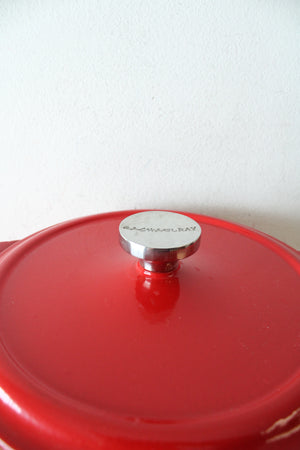 Rachael Ray Red Enamelware 5 Quart Cast Iron Dutch Oven