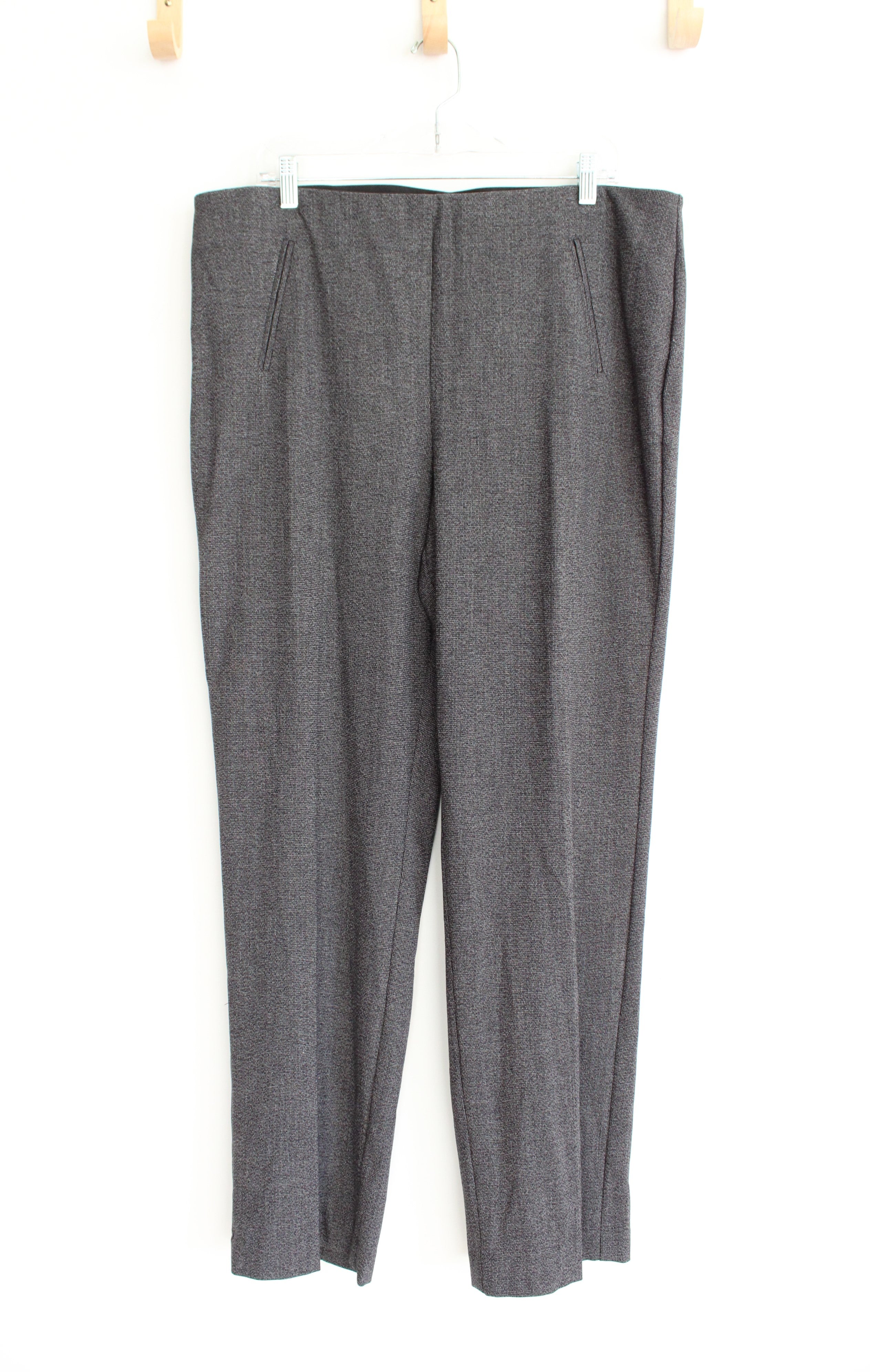 Briggs Black & Gray Patterned Trouser Pants | 16