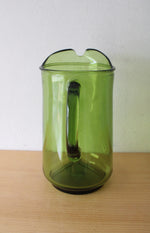 Anchor Hocking Finlandia Avocado Green Glass Drink Pitcher