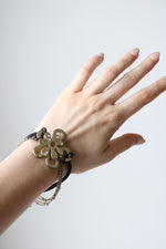 NEW Retro Daisy Chain Leather Bracelet
