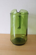 Anchor Hocking Finlandia Avocado Green Glass Drink Pitcher