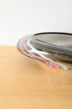 Midcentury Modern Gray Blown Glass Dish