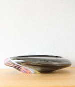 Midcentury Modern Gray Blown Glass Dish