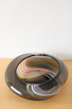 Midcentury Modern Gray Blown Glass Dish