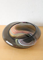 Midcentury Modern Gray Blown Glass Dish