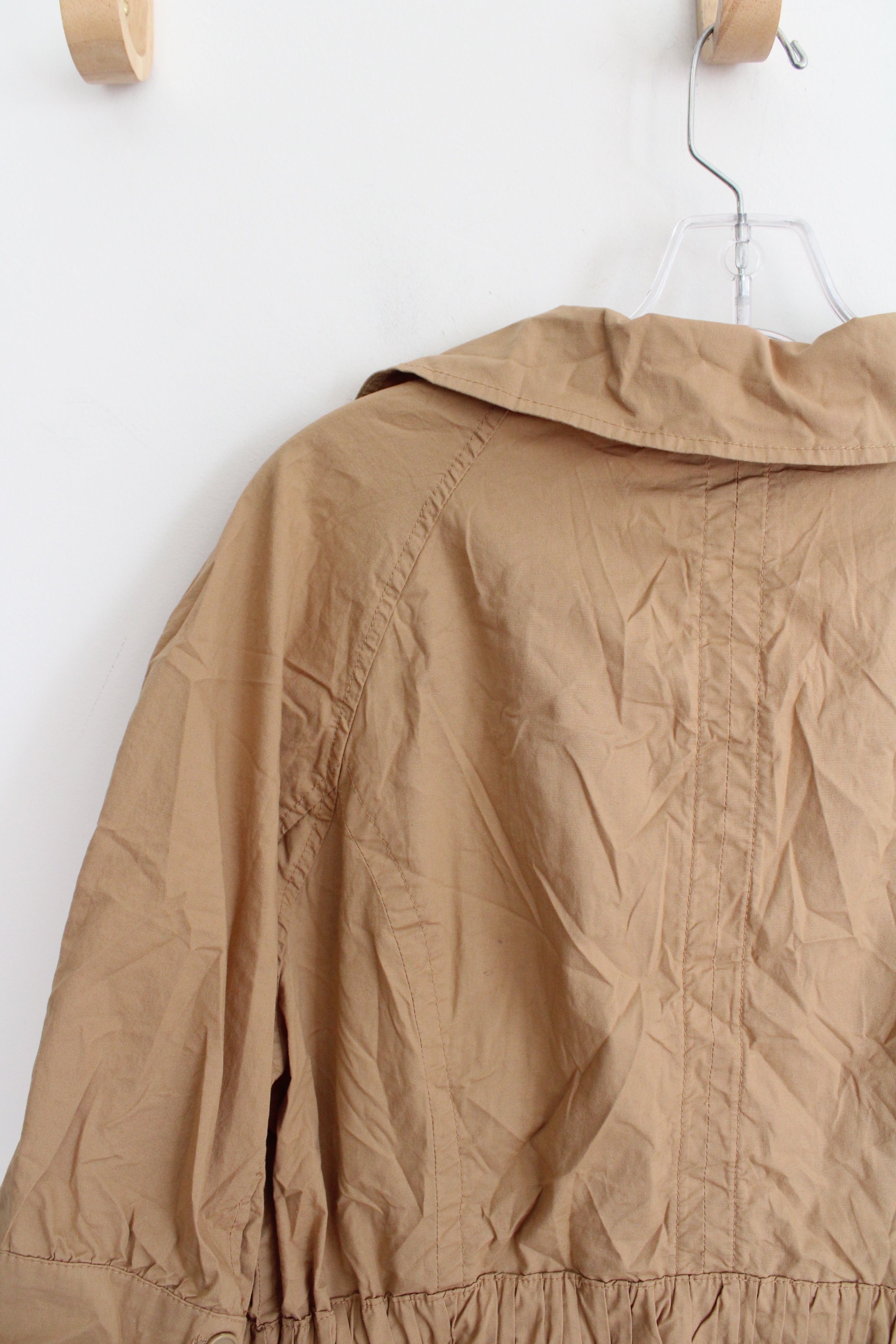 Lane Bryant Tan Tied Short Sleeved Jacket | 20