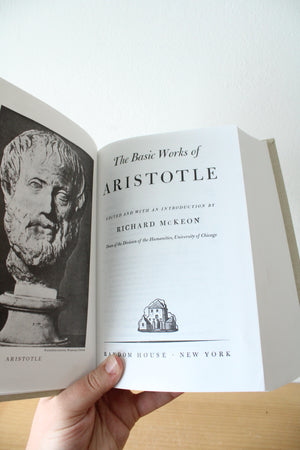 The Basic Works Of Aristotle Edited By Richard McKeon