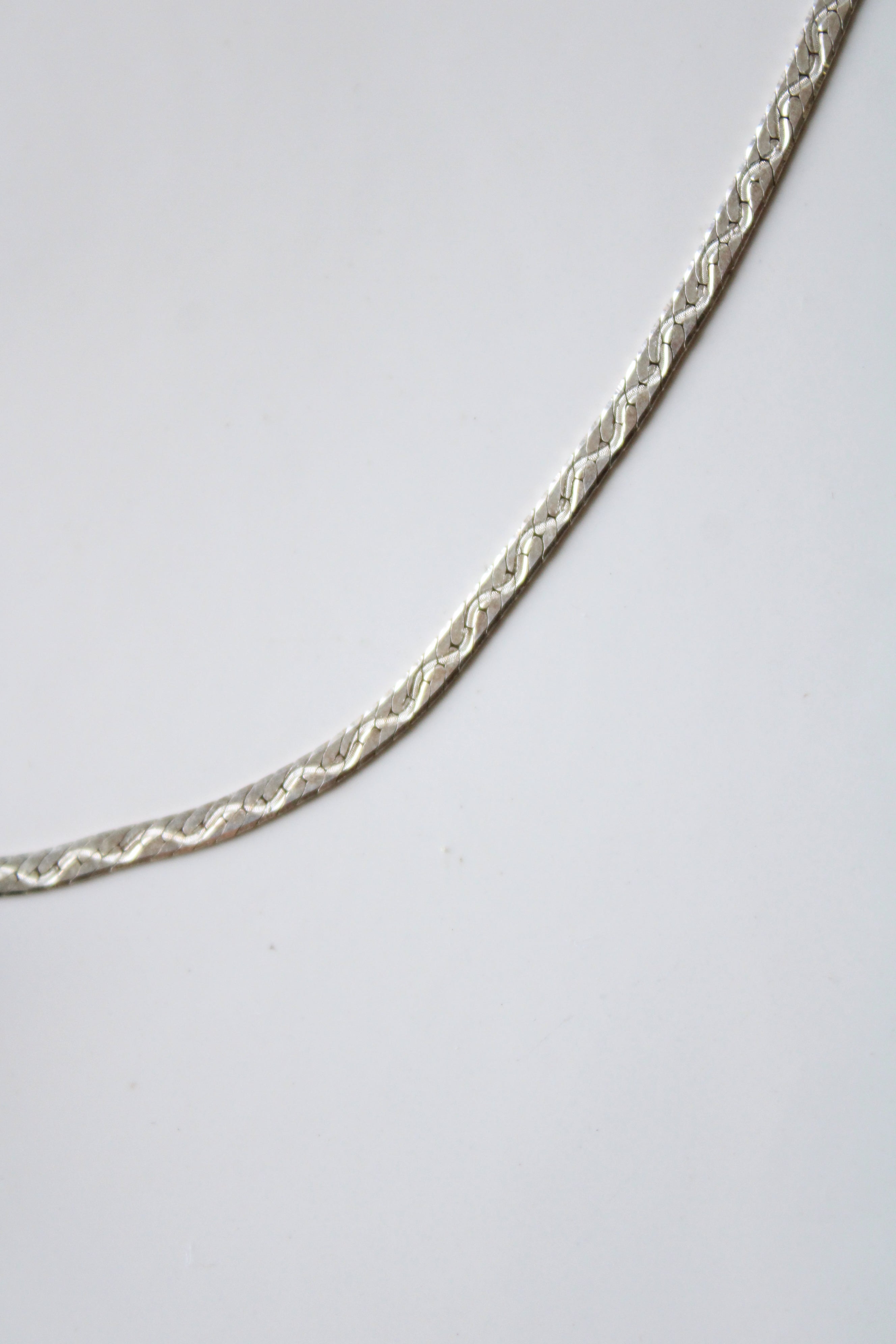 Faux Pearl Pendant Sterling Silver Chain Necklace