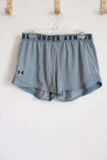 Under Armour Loose Fit HeatGear Gray Athletic Shorts | L