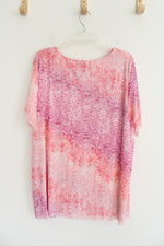 Ruby Rd. Pink & Purple Layered Hem Top | 1X