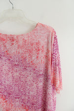 Ruby Rd. Pink & Purple Layered Hem Top | 1X