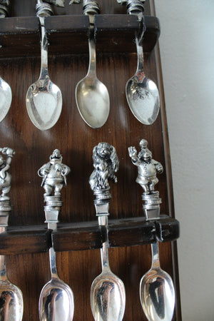 Vintage Disney Character Silver Plated Spoon Collection