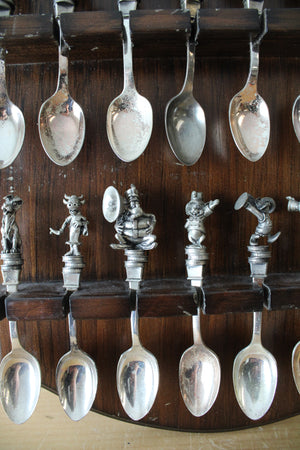 Vintage Disney Character Silver Plated Spoon Collection