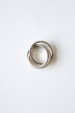 Pave Criss Cross Stacked Spinning Ring | Size 7.5
