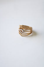 Gold Stacked Ring | Size 5