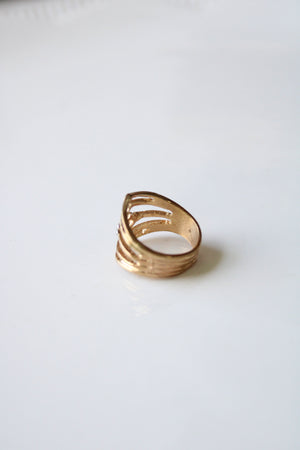 Gold Stacked Ring | Size 5