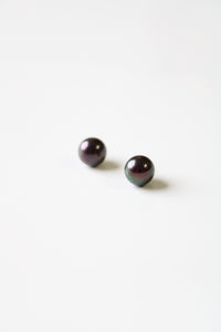 Purple Pearl 14K Stud Earrings