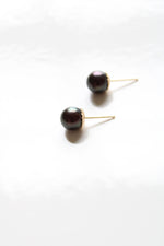 Purple Pearl 14K Stud Earrings