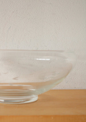 Princess House Large Clear Glass Punch Bowl