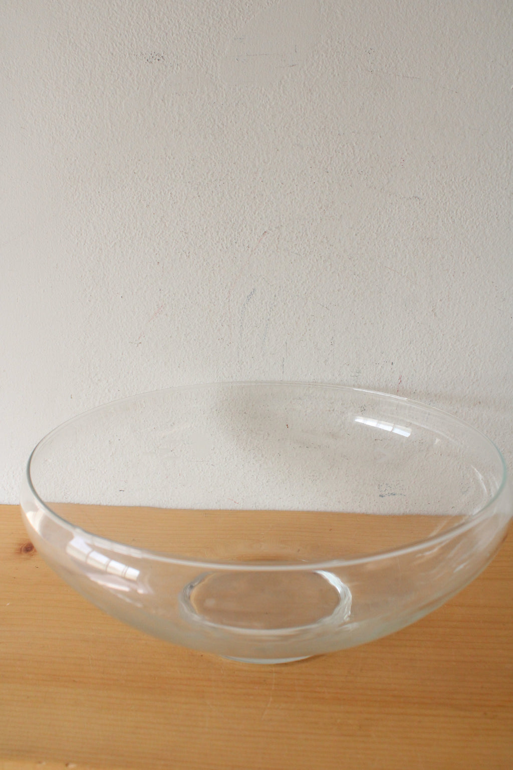 Princess House Large Clear Glass Punch Bowl