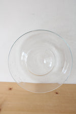 Princess House Clear Glass Chip & Dip Platter