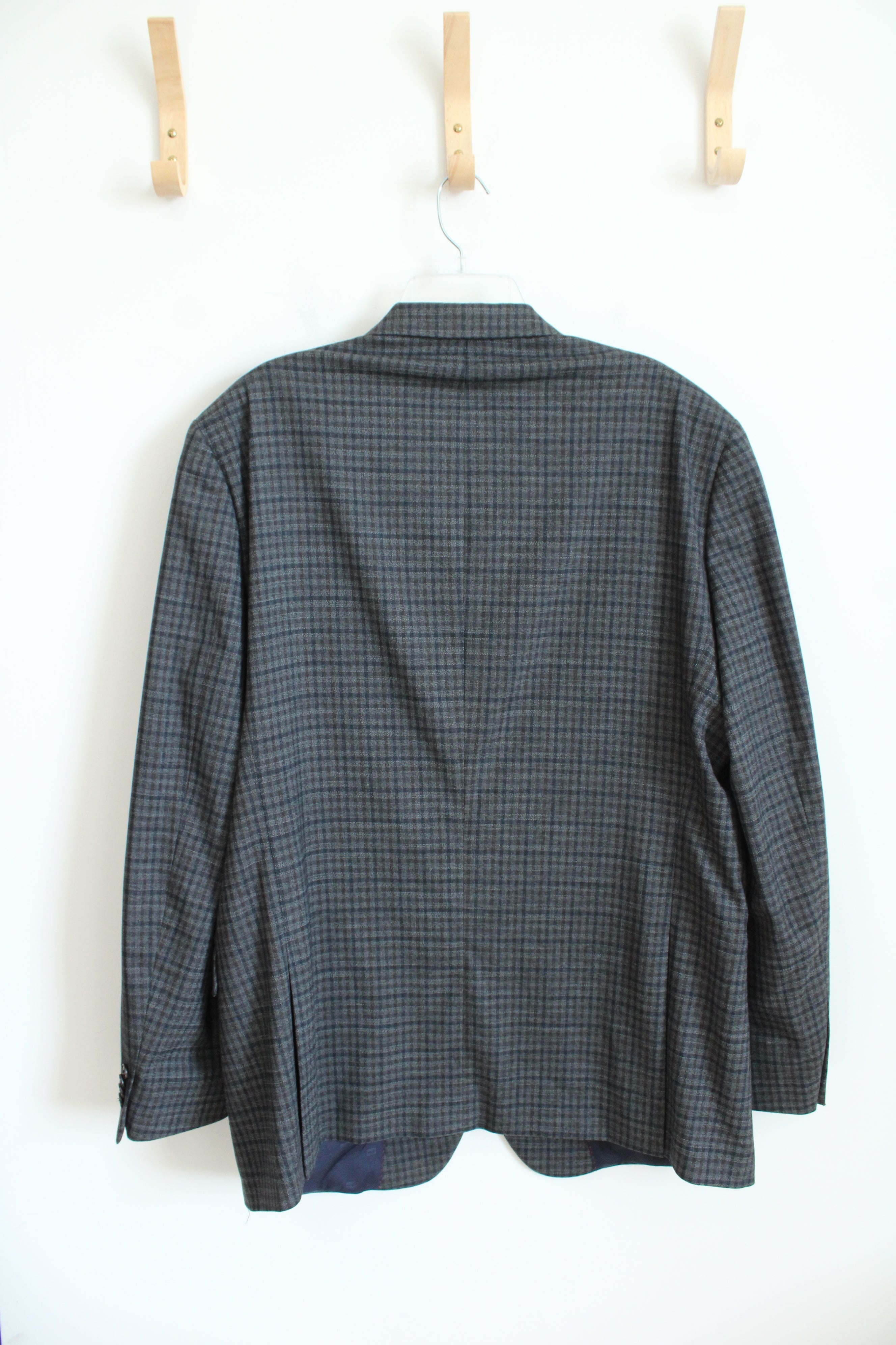 Tommy Hilfiger Gray Plaid Blazer | 46L