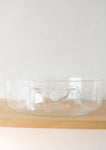 Princess House Clear Glass Chip & Dip Platter